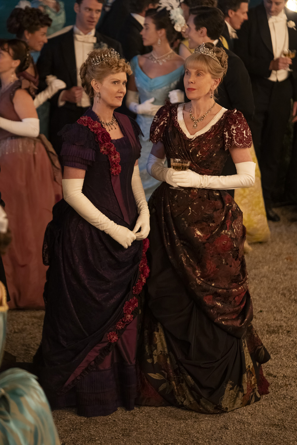 Cynthia Nixon as Ada Brook & Christine Baranski as Agnes Van Rhijn in The Gilded Age season 3