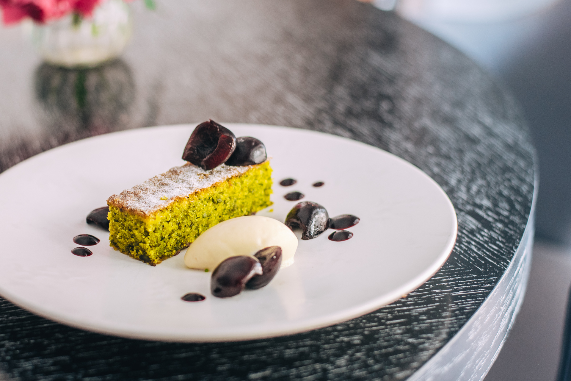Cake on a plate
