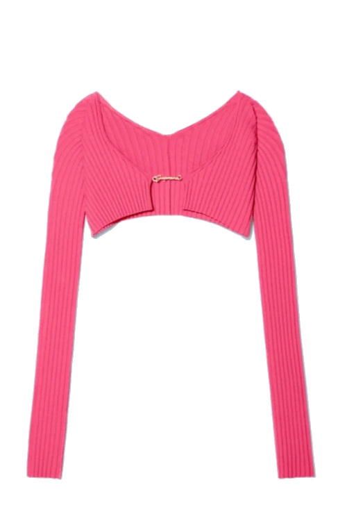 Pink cardigan