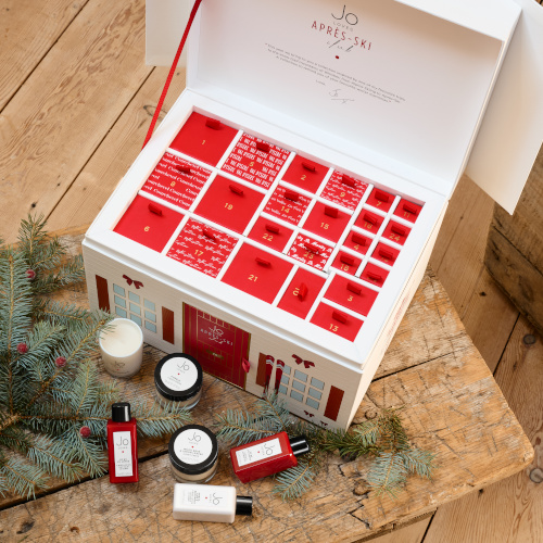 Red and white advent calendar