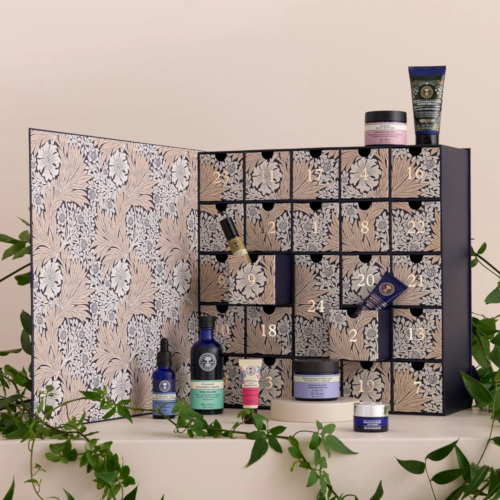 Advent calendar box with beauty products