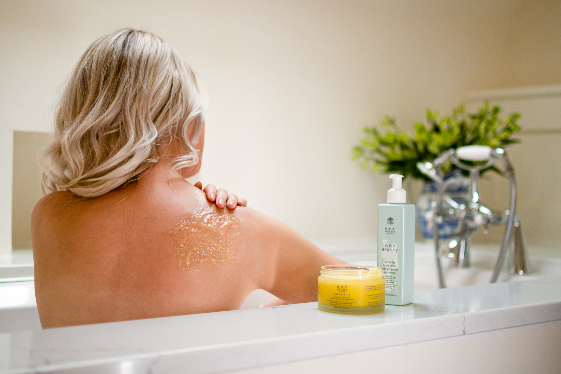 Woman in bath