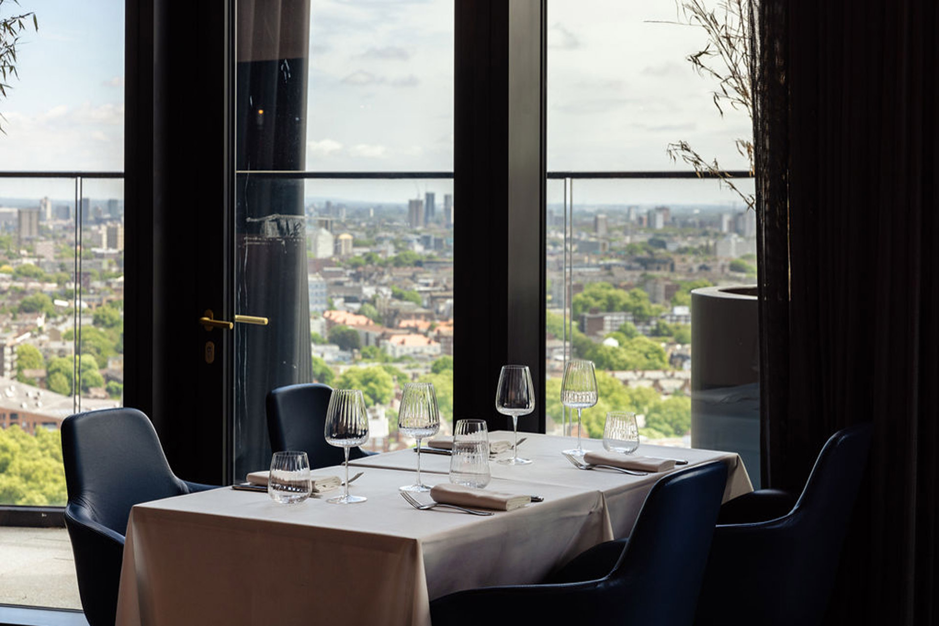 Table by the window at Solaya restaurant