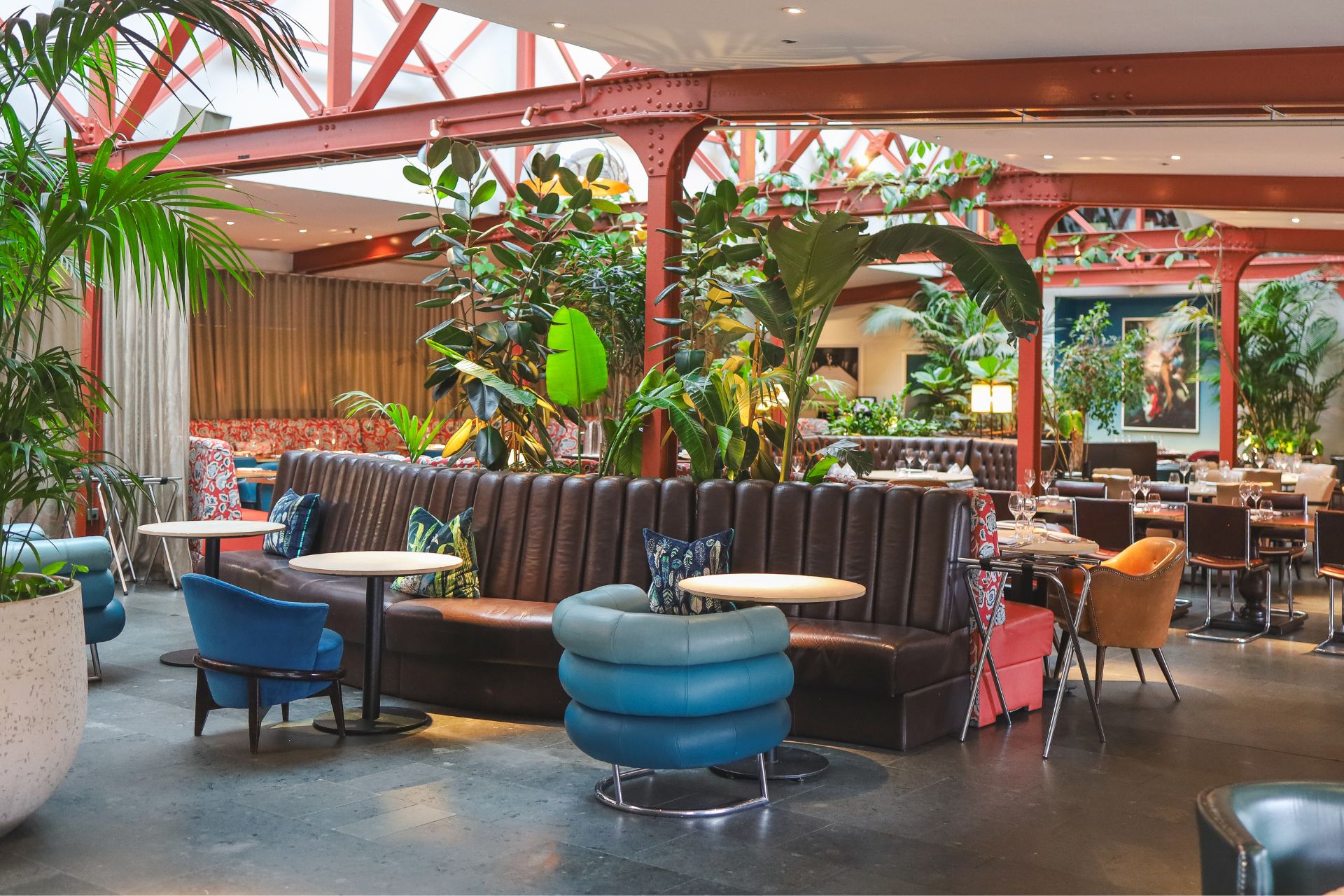 Interior of Bluebird restaurant in Chelsea