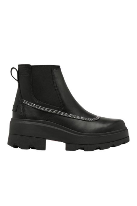 Black waterproof ankle boot