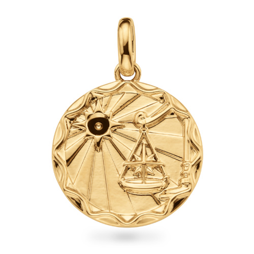 Gold pendant | Libra star sign jewellery edit