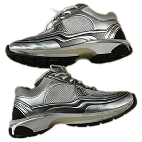 Silver sneakers
