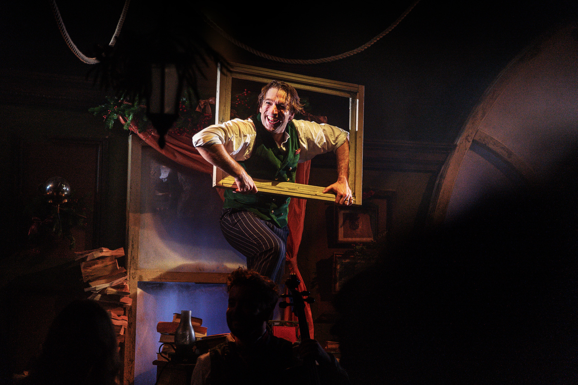 David Alwyn as Charles Dickens in The Great Christmas Feast.