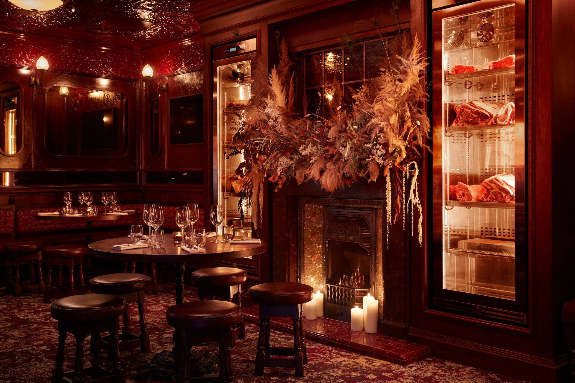 Fireplace at The Cadogan Arms