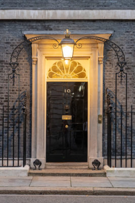 January 5, 2022 - London, UK: 10 Downing Street, the office of the Prime Minister of the United Kingdom, early on a January morning as Parliament returned from recess.