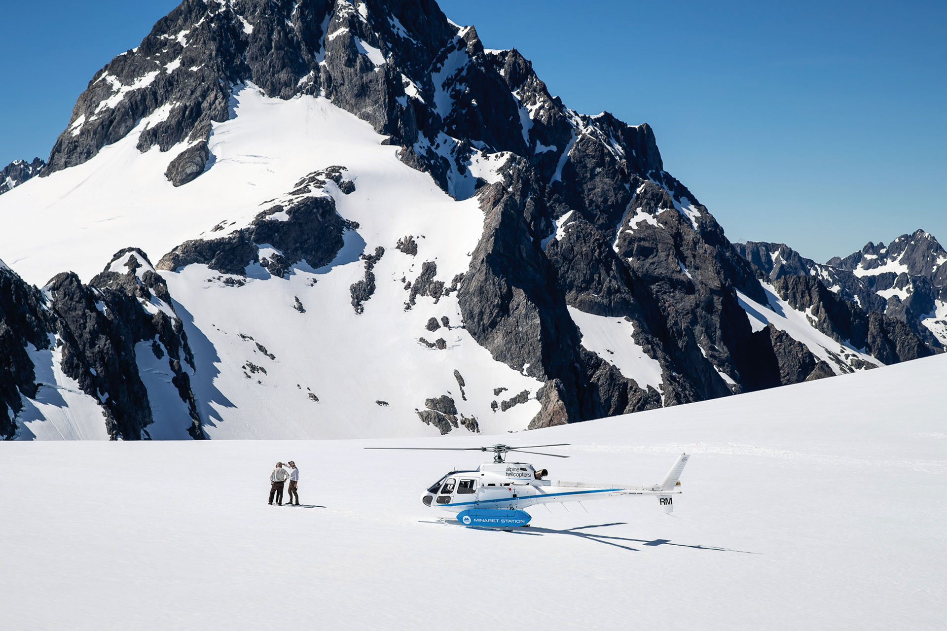 Helicopter excursion from Minaret station