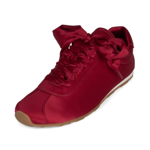 Red shoe with bow