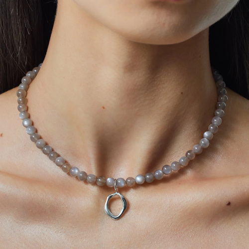 Close up of neck with necklace