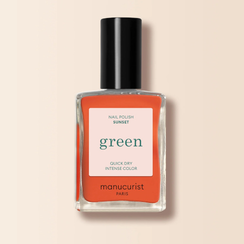 Orange polish bottle