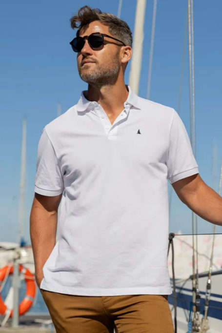 Man in white polo