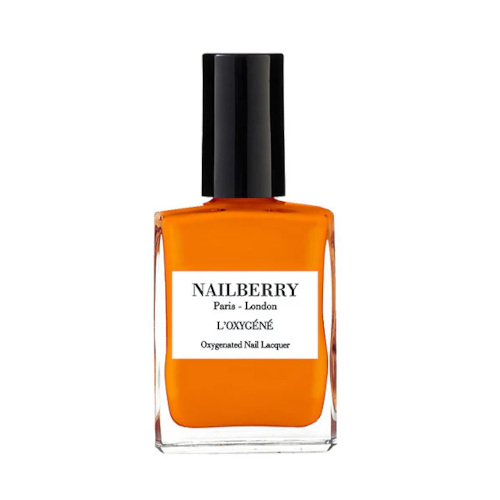 Pumpkin spice nail polish bottle