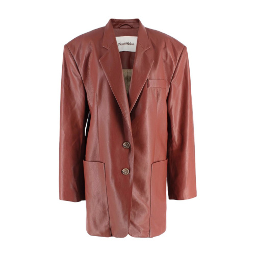 Brown leather jacket