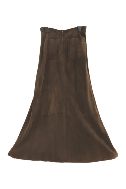 Brown maxi skirt