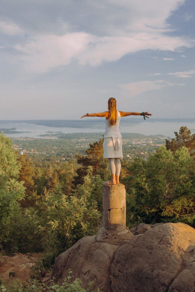 Overlooking the city of Oslo