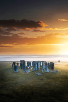 Stonehenge at sunset