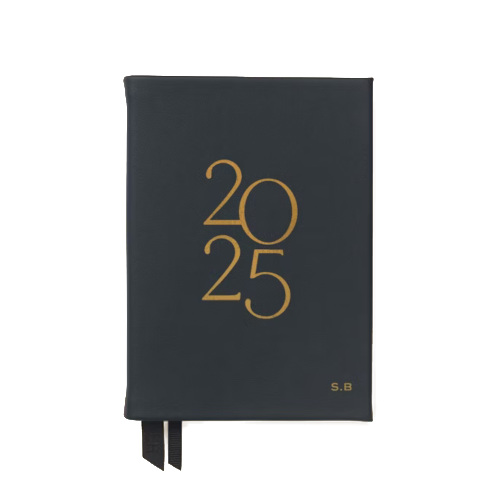 Black pocket diary