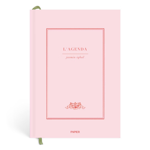 Pink and red diary