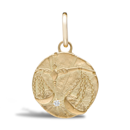 Gold pendant | Libra star sign jewellery edit