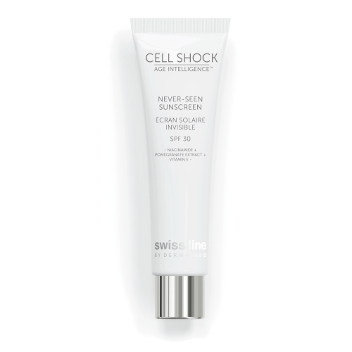 White and silver tube of skincare