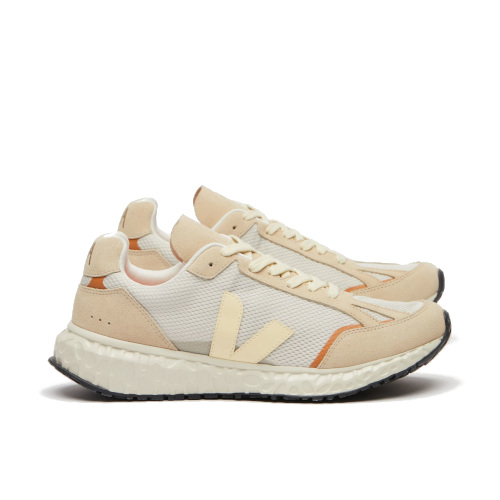 Beige and white trainers