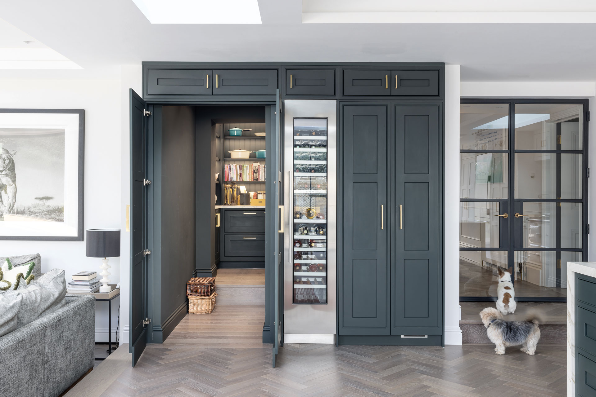 Walk-in pantry at Will Greenwood's house