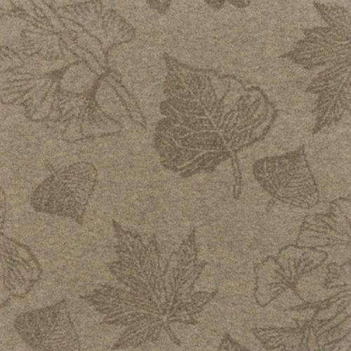 Beige rug with leaf print