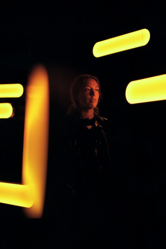 Yellow LED installation