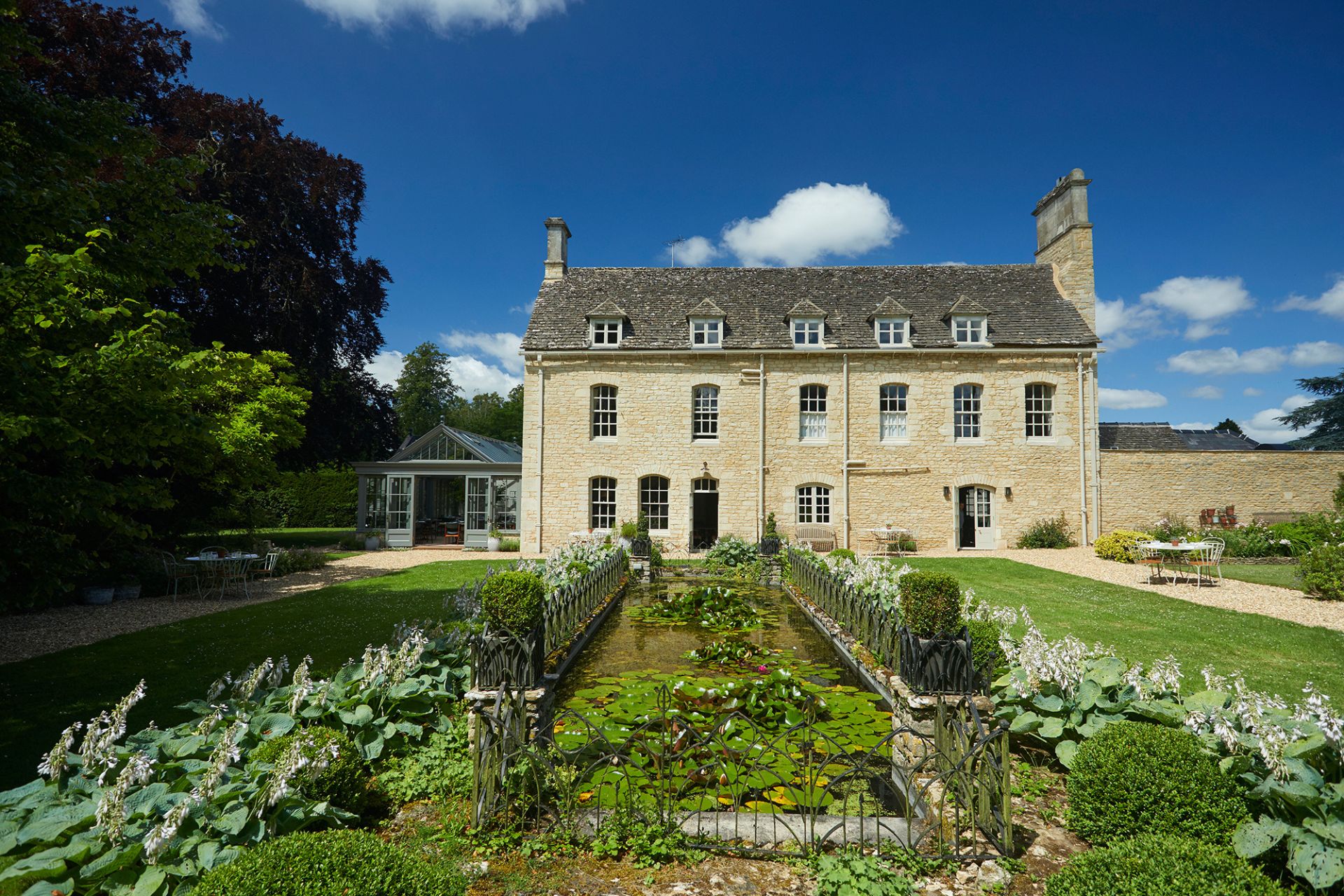 Kitchen garden at a country house hotel