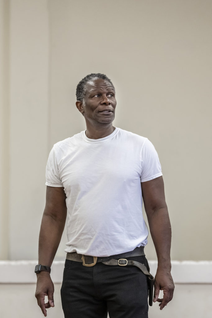 John Douglas Thompson rehearsing for Othello