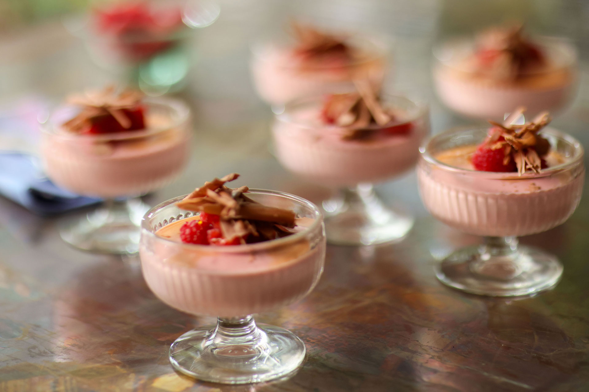 Raspberry desserts