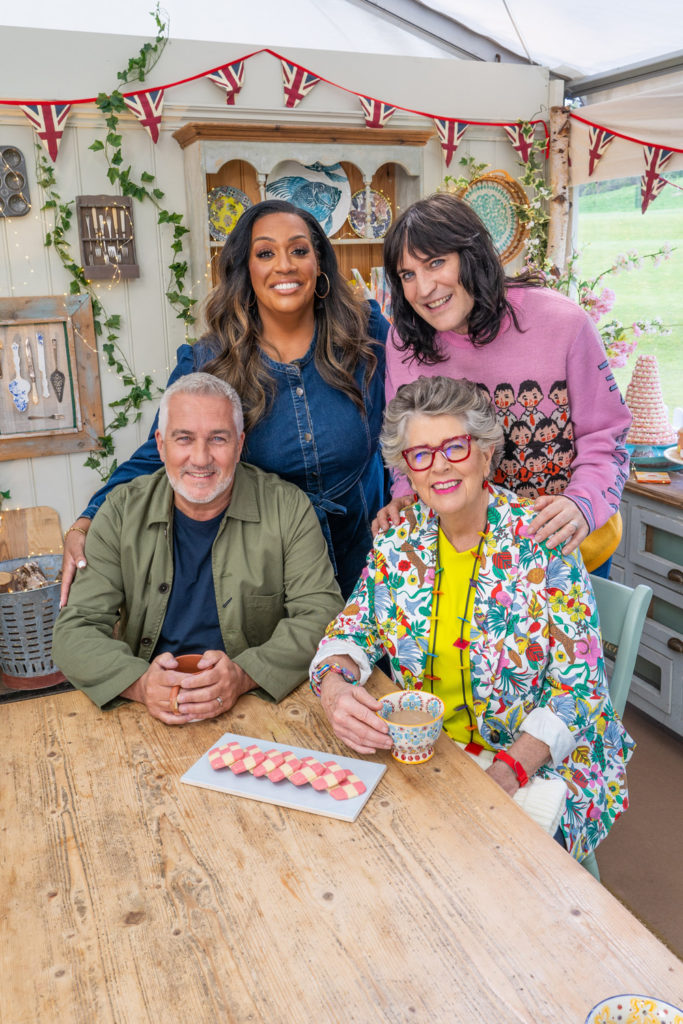 The Great British Bake Off presenters and judges