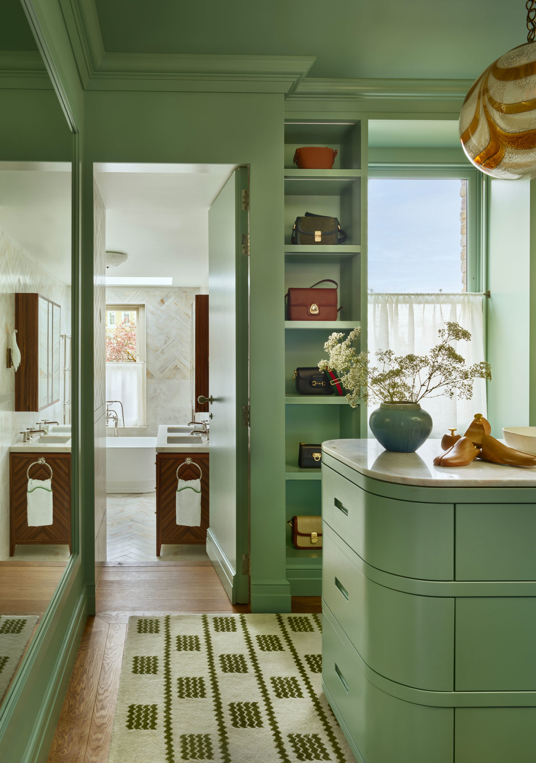 Mint dressing room by OWN London
