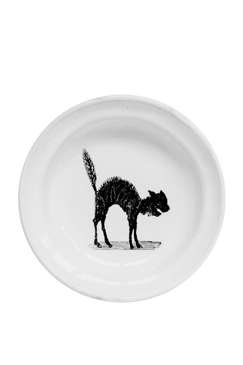 Black cat plate