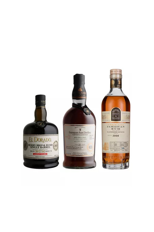 Bottles of rum