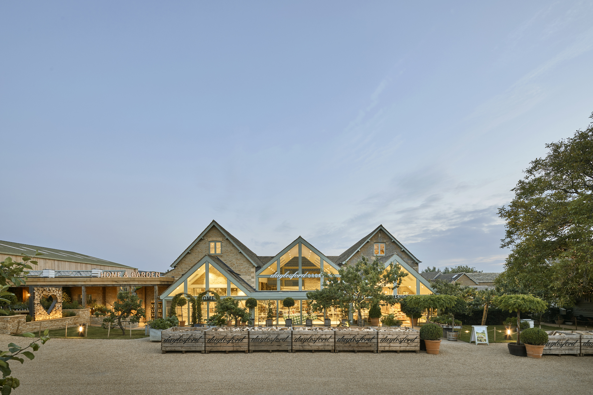The exterior of Daylesford