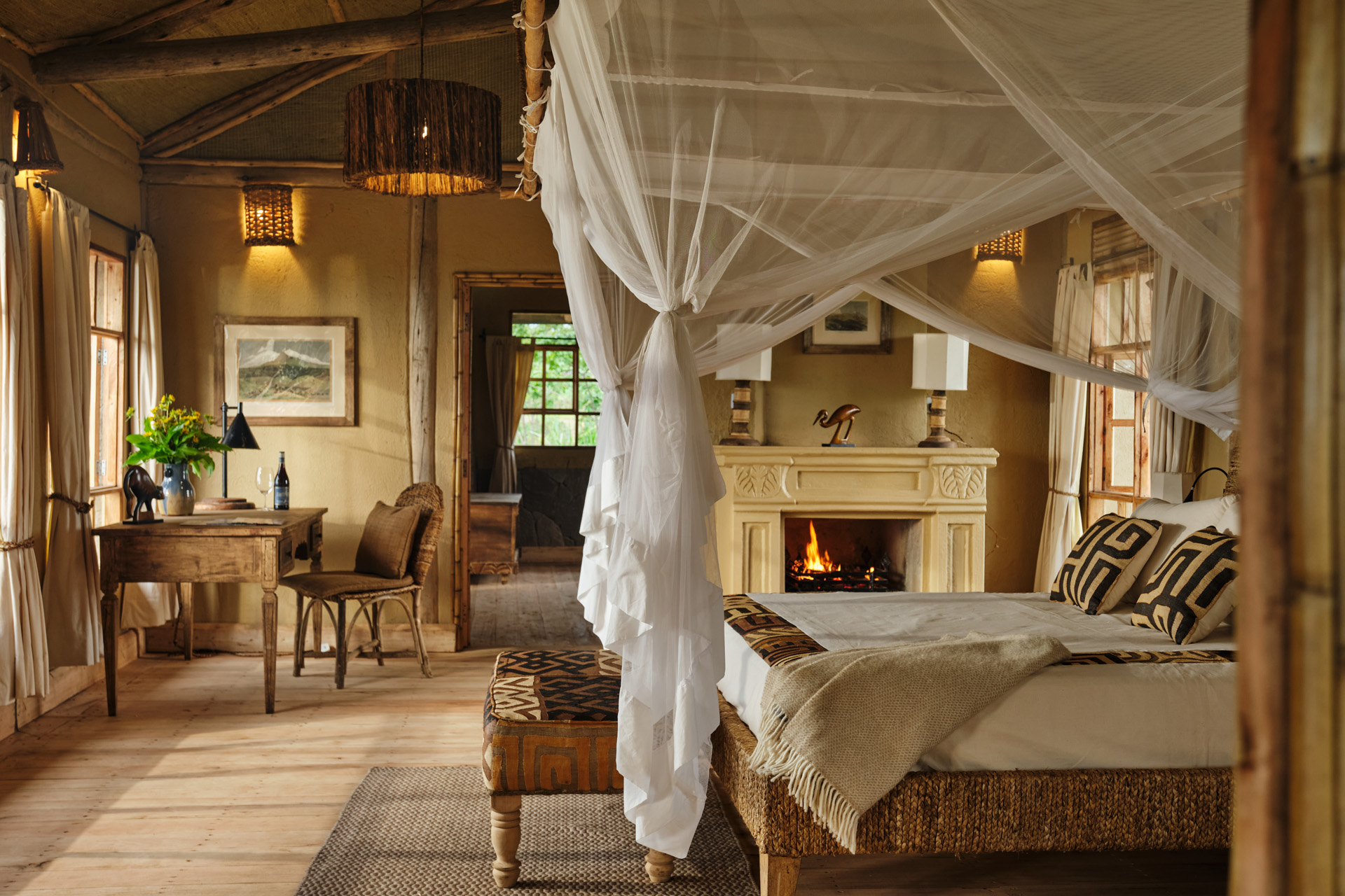 A room with Volcanoes Safaris