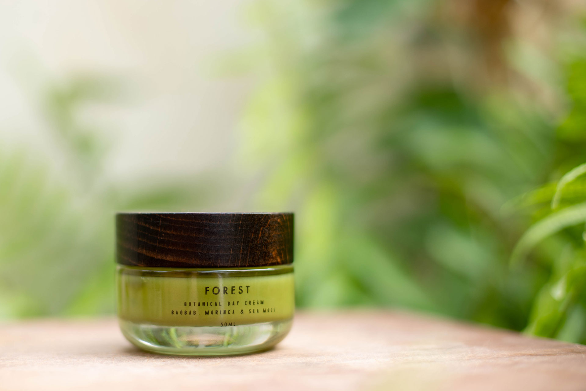 Beauty product on a green background
