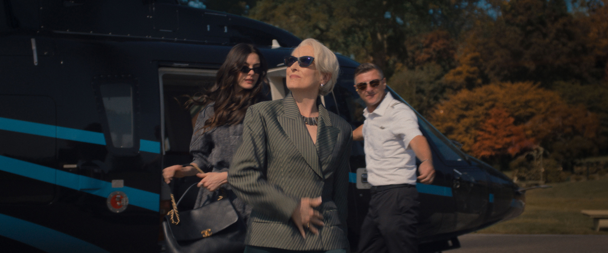 Anne Hathaway as Andy Sachs and Meryl Streep as Miranda Priestly in THE DEVIL WEARS PRADA 2