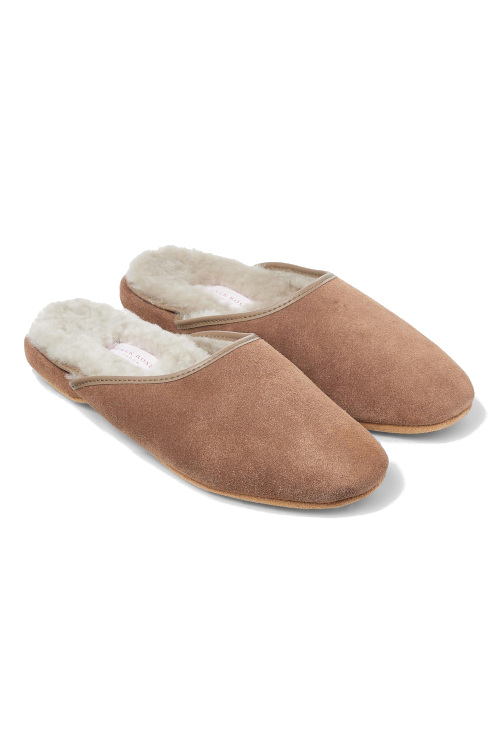 Brown slippers