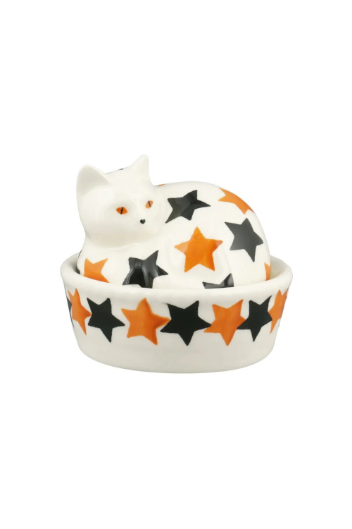 Cat porcelain figure