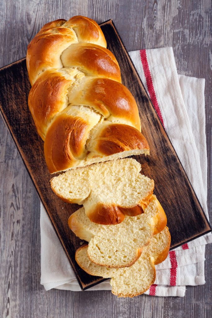 Plaited bread