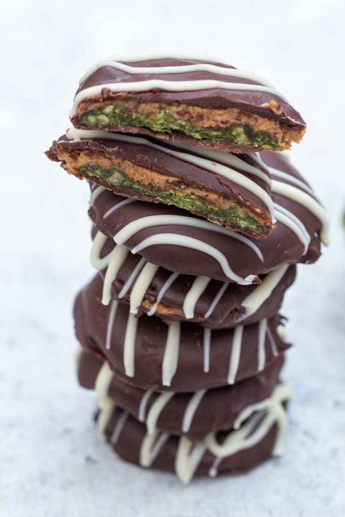 Mint chocolate biscuits