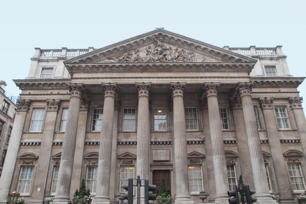 Mansion House official residence of the Lord Mayor of the City of London