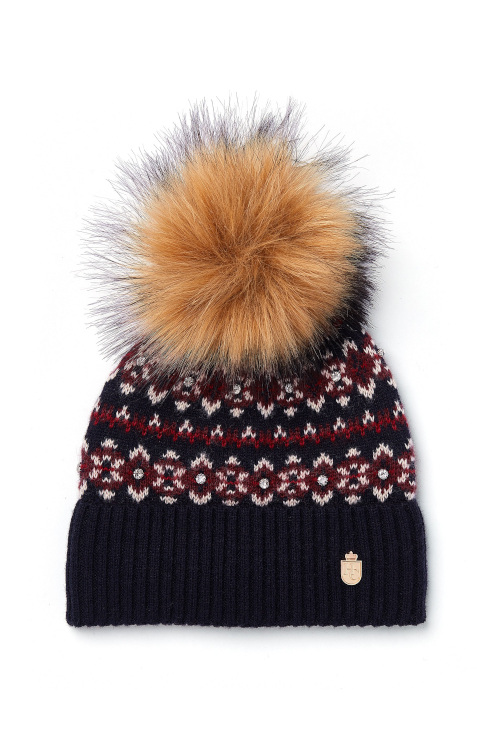 Knitted bobble hat