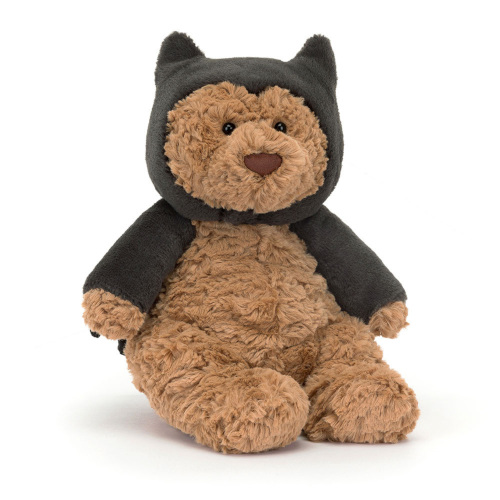 Teddy bear in bat costume | boo basket